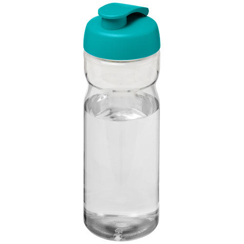Bouteille personnalisable de sport 650ml H2O Active® Translucide et Bleu aqua